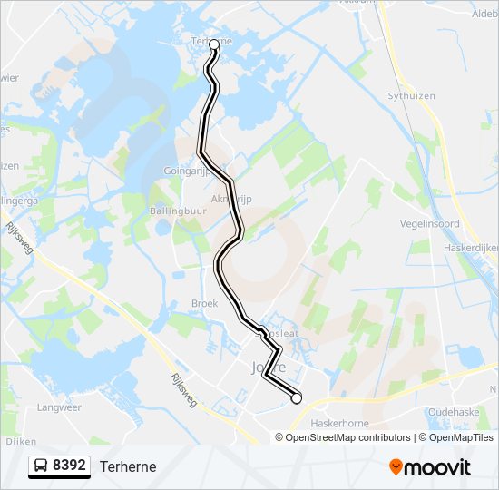 8392 Bus Line Map