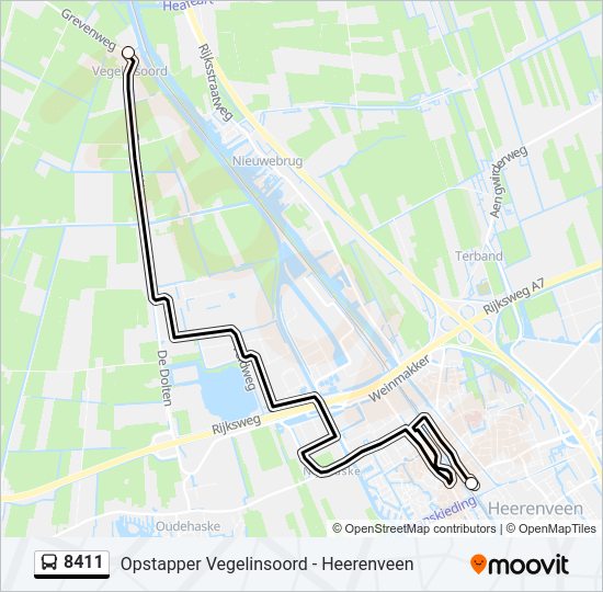 8411 Bus Line Map