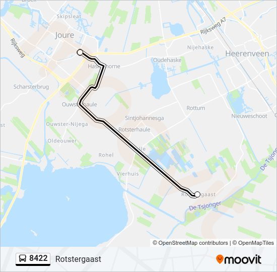 8422 Bus Line Map