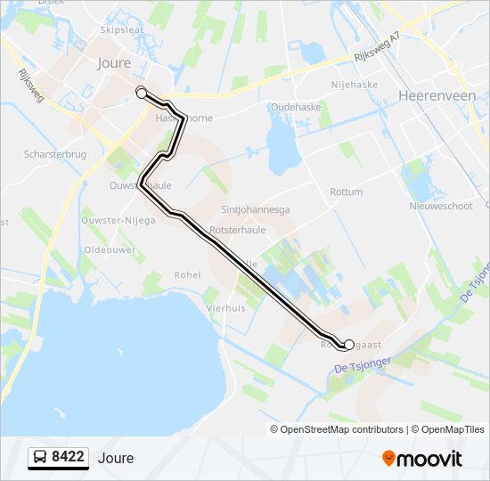 8422 Bus Line Map