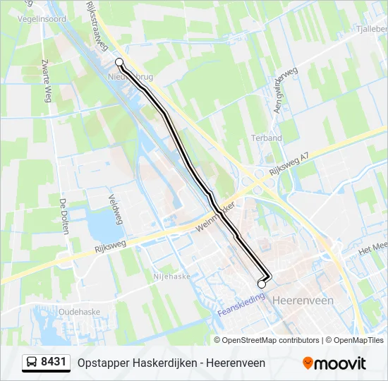 8431 Bus Line Map
