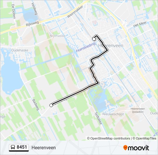 8451 Bus Line Map