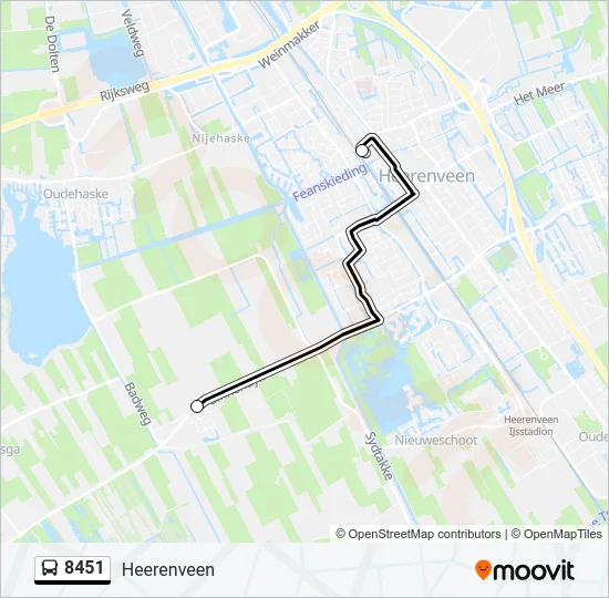 8451 Bus Line Map