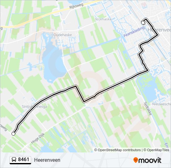 8461 Bus Line Map