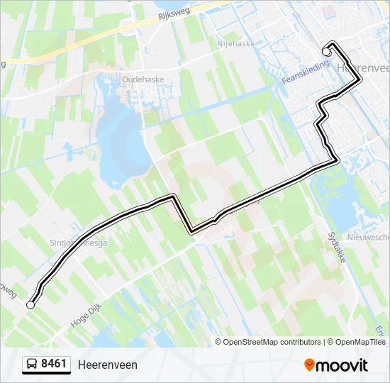 8461 Bus Line Map