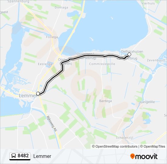 8482 Bus Line Map