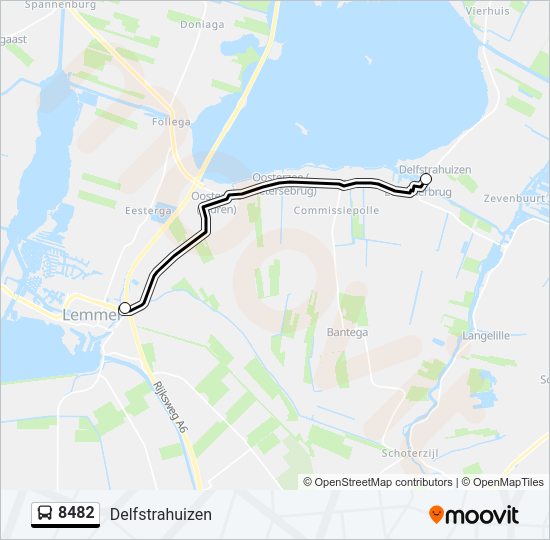 8482 Bus Line Map