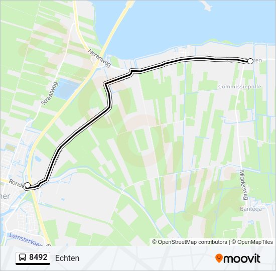 8492 Bus Line Map