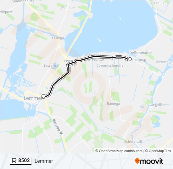 8502 Bus Line Map