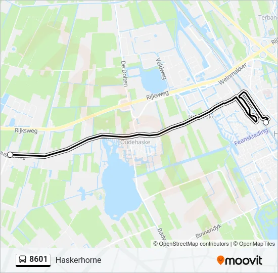 8601 Bus Line Map