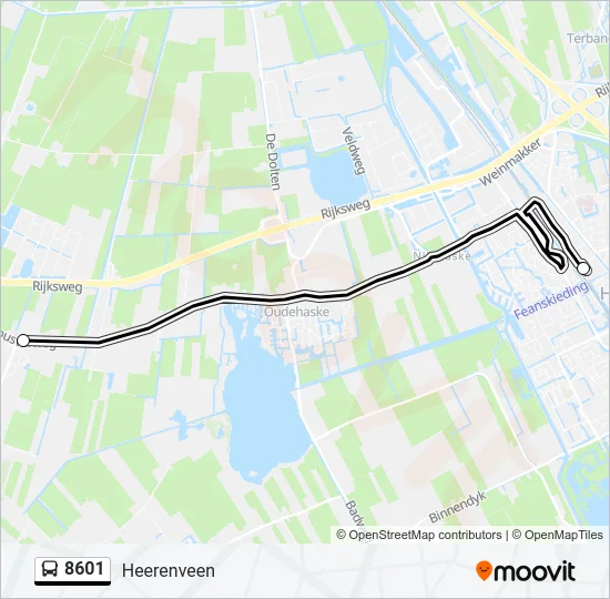 8601 Bus Line Map
