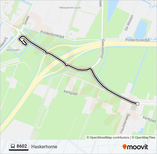 8602 Bus Line Map