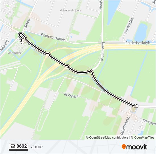 8602 Bus Line Map