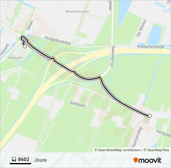 8602 Bus Line Map