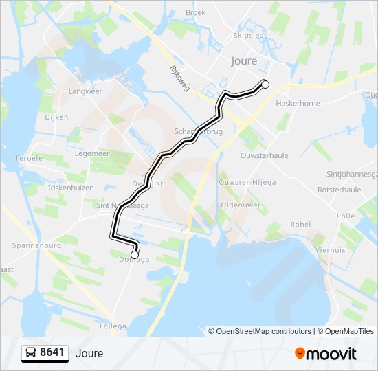 8641 Bus Line Map