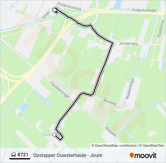 8721 Bus Line Map