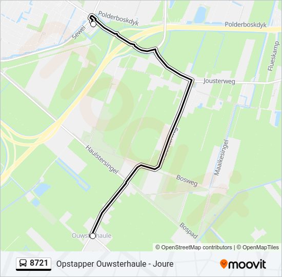 8721 Bus Line Map