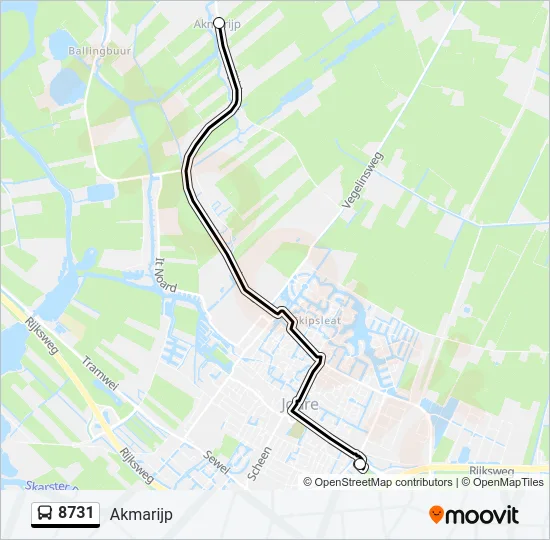 8731 Bus Line Map