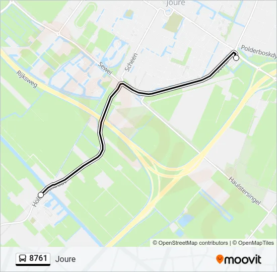 8761 Bus Line Map