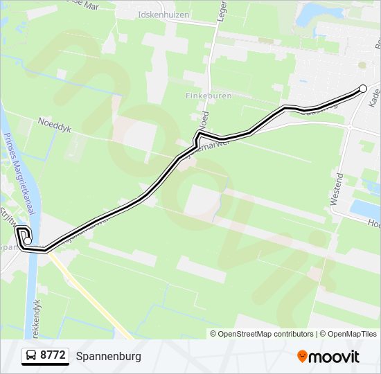 8772 Bus Line Map