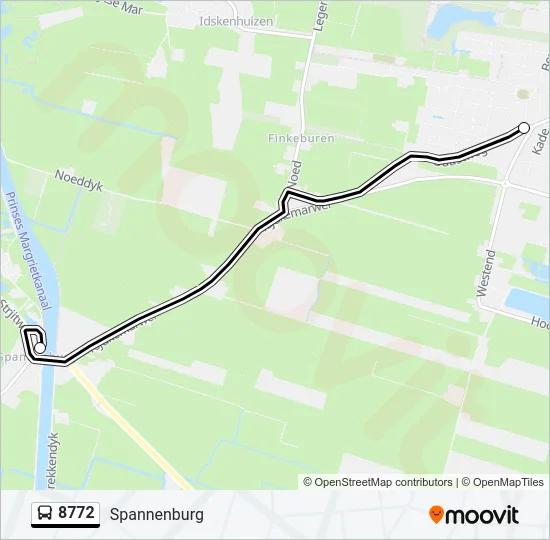 8772 Bus Line Map