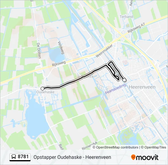 8781 Bus Line Map