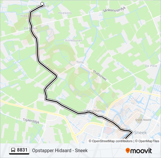 8831 Bus Line Map
