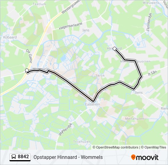 8842 Bus Line Map