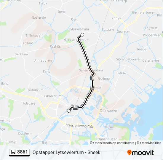 8861 Bus Line Map
