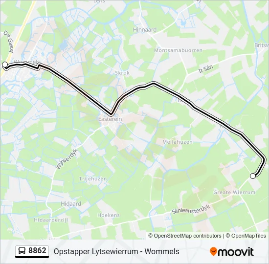 8862 Bus Line Map