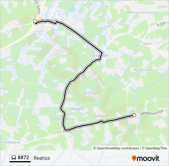 8872 Bus Line Map