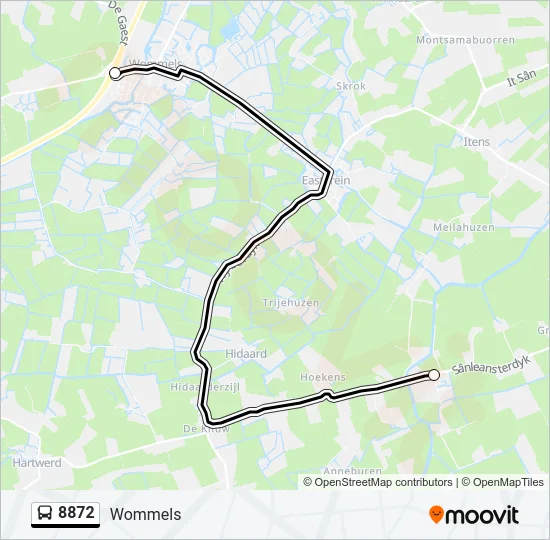 8872 Bus Line Map