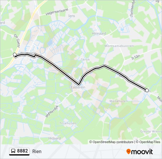 8882 Bus Line Map