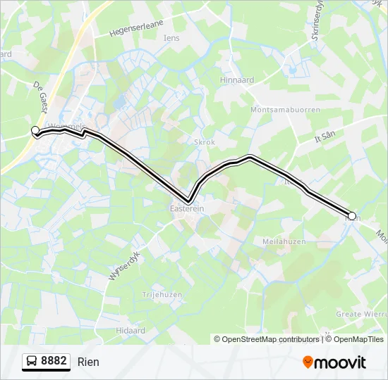 8882 Bus Line Map
