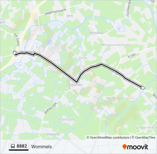 8882 Bus Line Map
