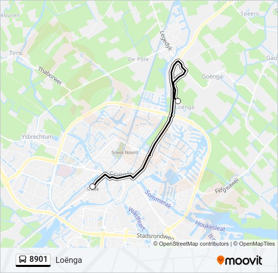 8901 Bus Line Map