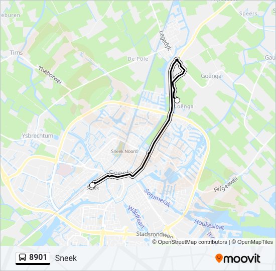 8901 Bus Line Map
