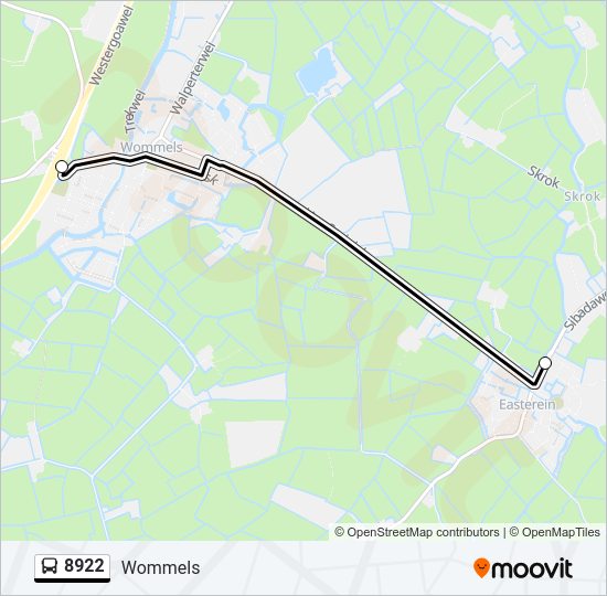8922 Bus Line Map