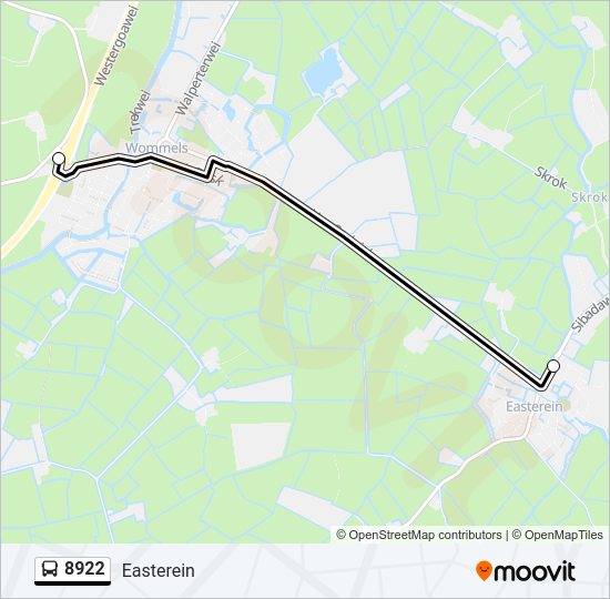 8922 Bus Line Map