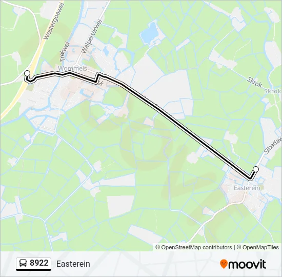 8922 Bus Line Map