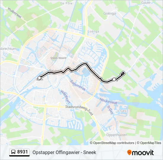 8931 Bus Line Map