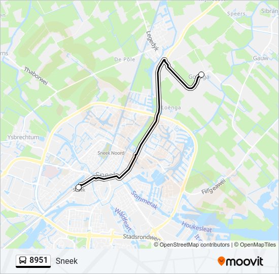 8951 Bus Line Map