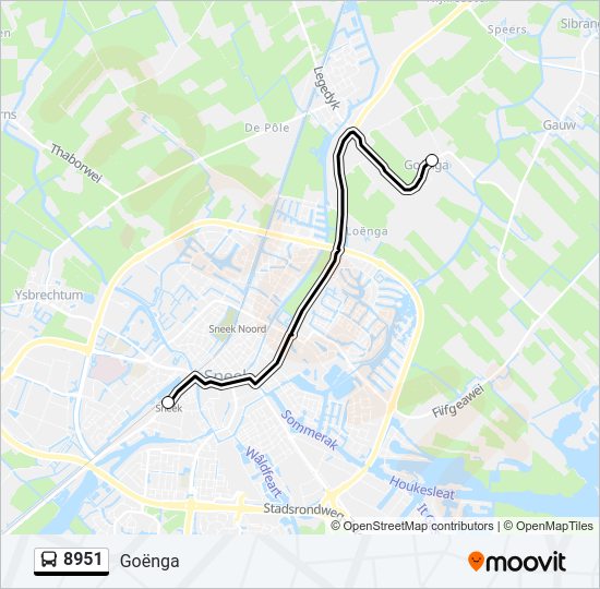8951 Bus Line Map