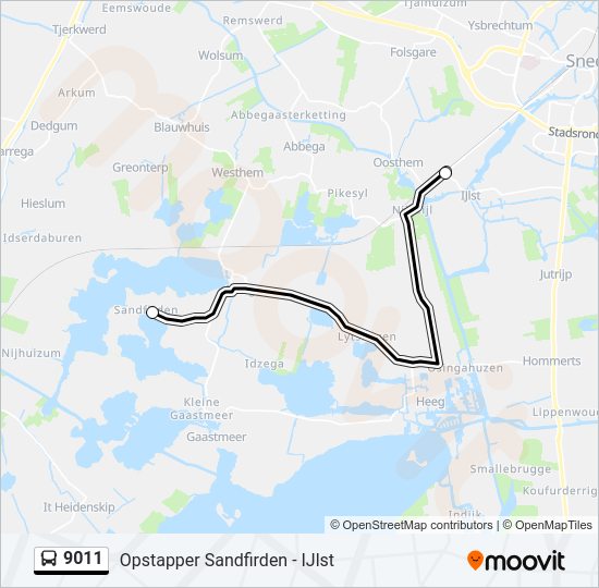 9011 Bus Line Map