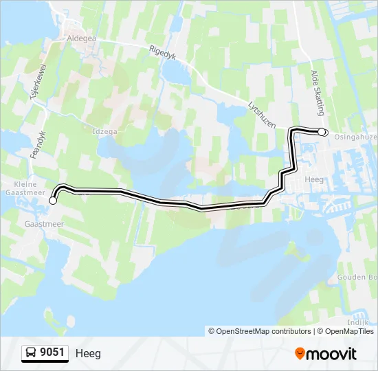 9051 Bus Line Map