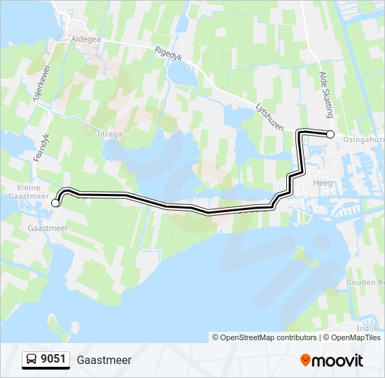 9051 Bus Line Map