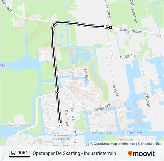 9061 Bus Line Map