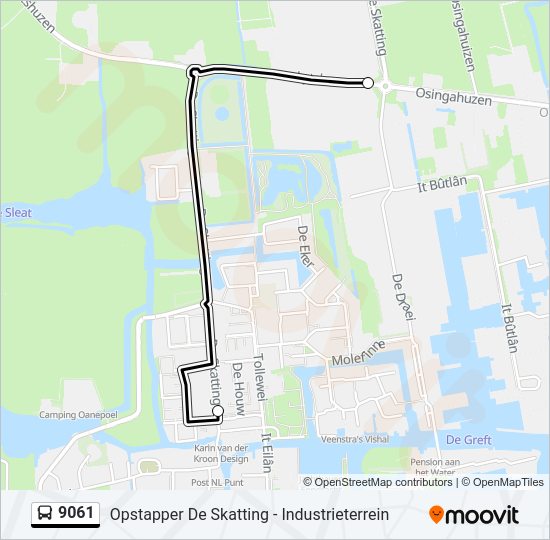 9061 Bus Line Map