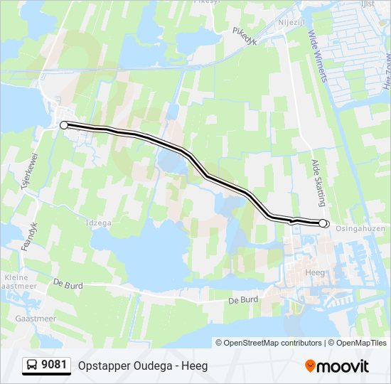 9081 Bus Line Map