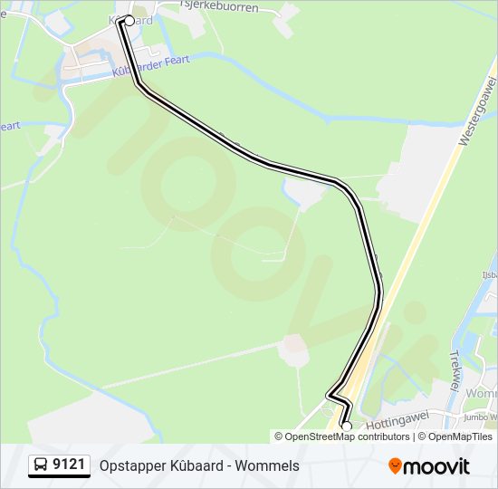 9121 Bus Line Map
